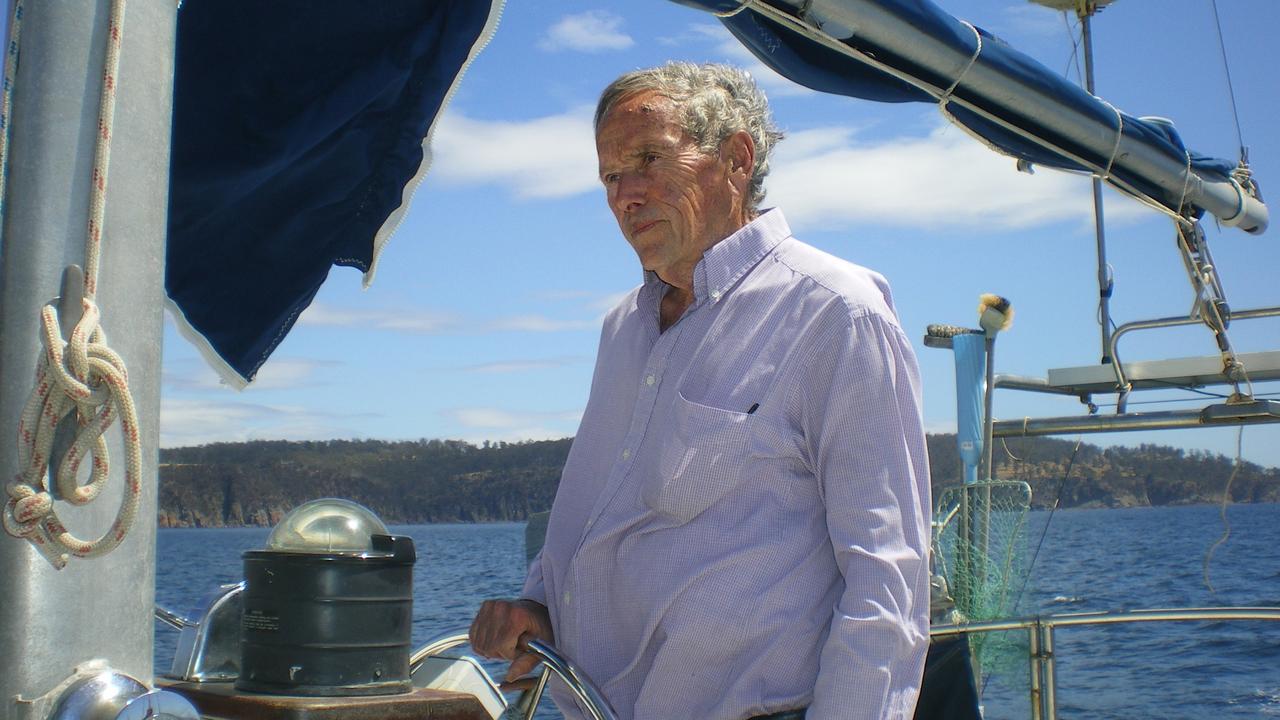 Bob Chappell sailing Four Winds in January 2009.