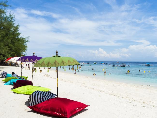 ESCAPE: BEST TIME TO BOOK  ..  Gilli Islands, Lombok, Indonesia . Picture: Getty