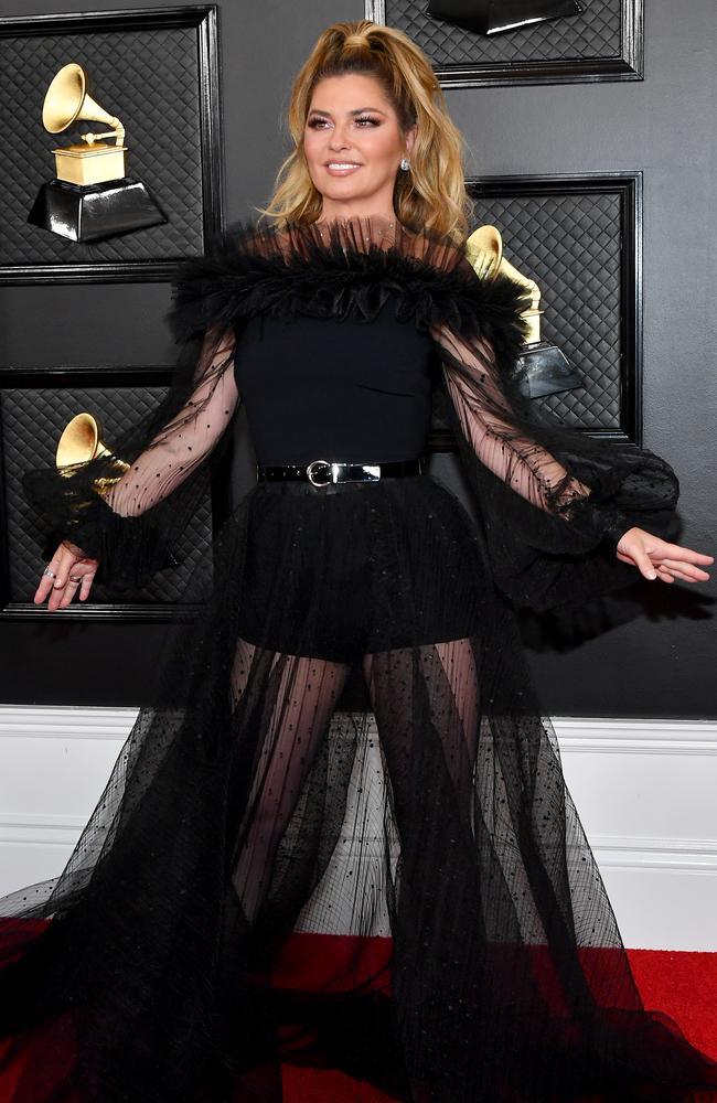 Shania Twain attends the 62nd Annual Grammy Awards. Picture: Getty Images.