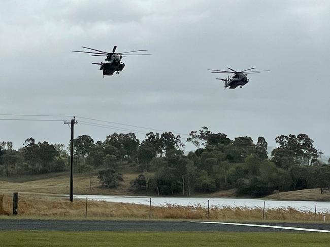 Another part of Talisman Sabre played out at Lakeside Airpark Aerodrome near Bloomsbury. Picture: Estelle Sanchez