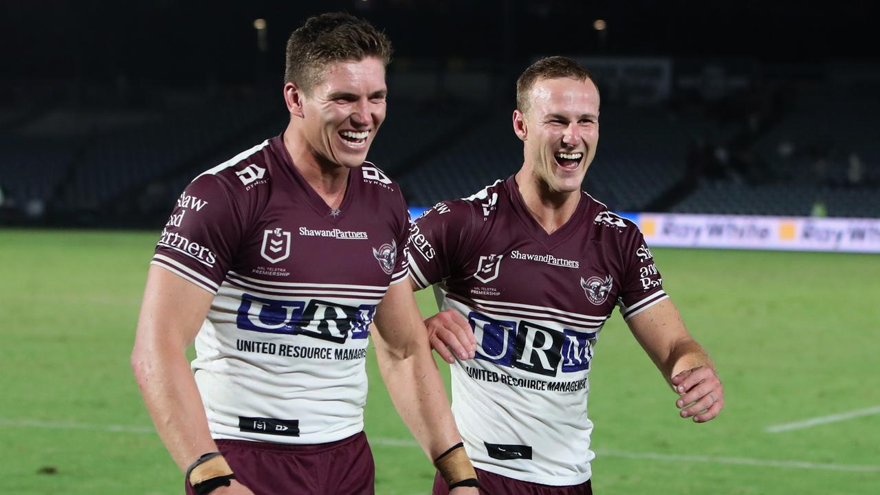 Daly Cherry-Evans and Reuben Garrick. Photo by Ashley Feder/Getty Images.
