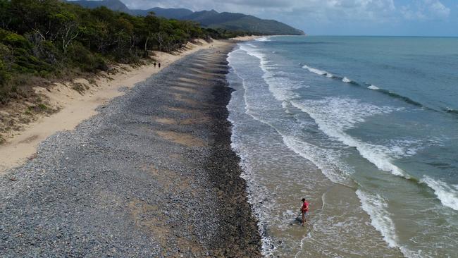 Police, SES volunteers and members of the public participated in exhaustive searches of Wangetti Beach and the dense bushland behind it after the body of Toyah Cordingley was found. PICTURE: STEWART MCLEAN