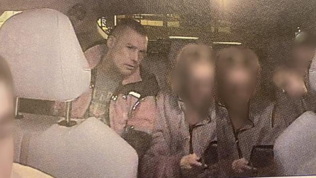 Picture of Johnny William Walters in a taxi that was tendered during his trial. Picture: Supreme Court.