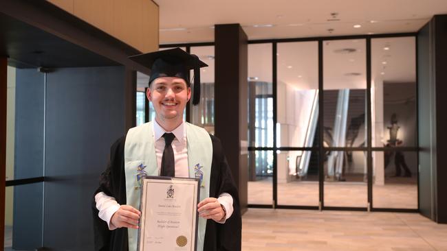Daniel Bowden earned his Bachelor of Aviation (Flight Operations). Picture: Elodie Jakes