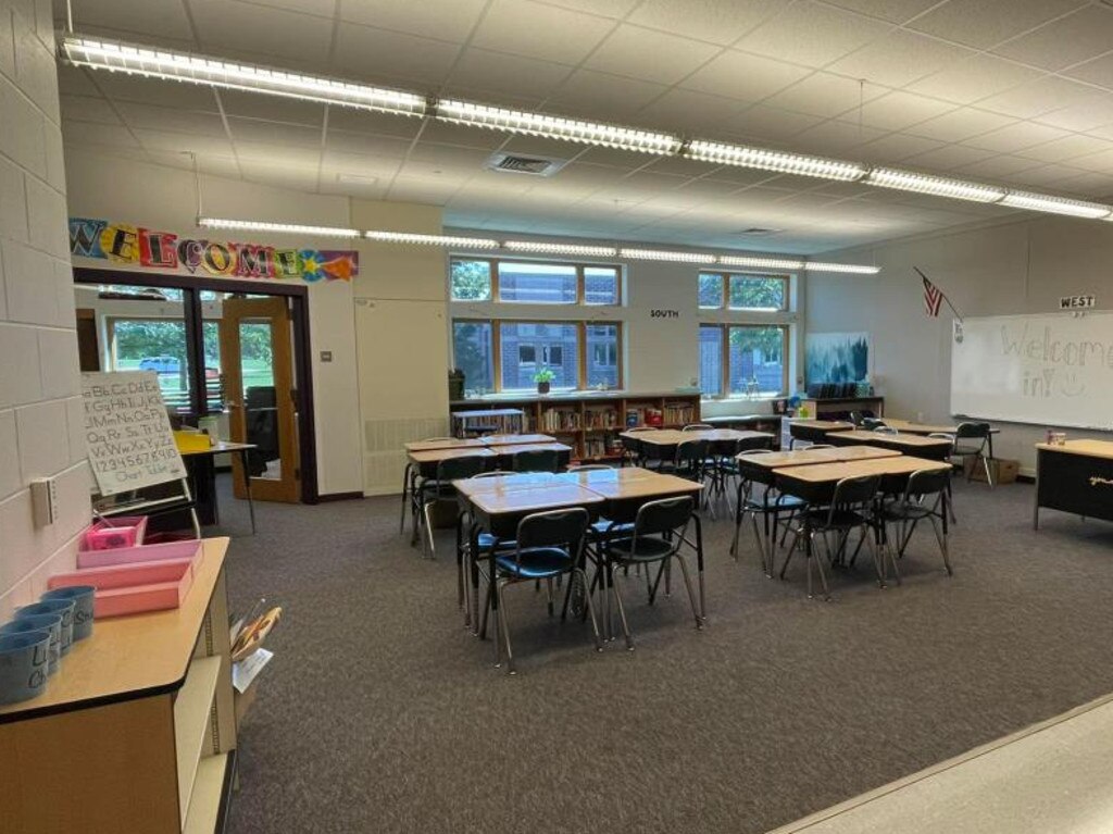 Ms Bergmann’s fifth-grade classroom, where some of the alleged assaults took place. Picture: Facebook