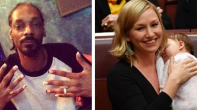 Snoop Dogg gave a shoutout to Aussie politician Larissa Waters for being the first women to breastfeed in Parliament.