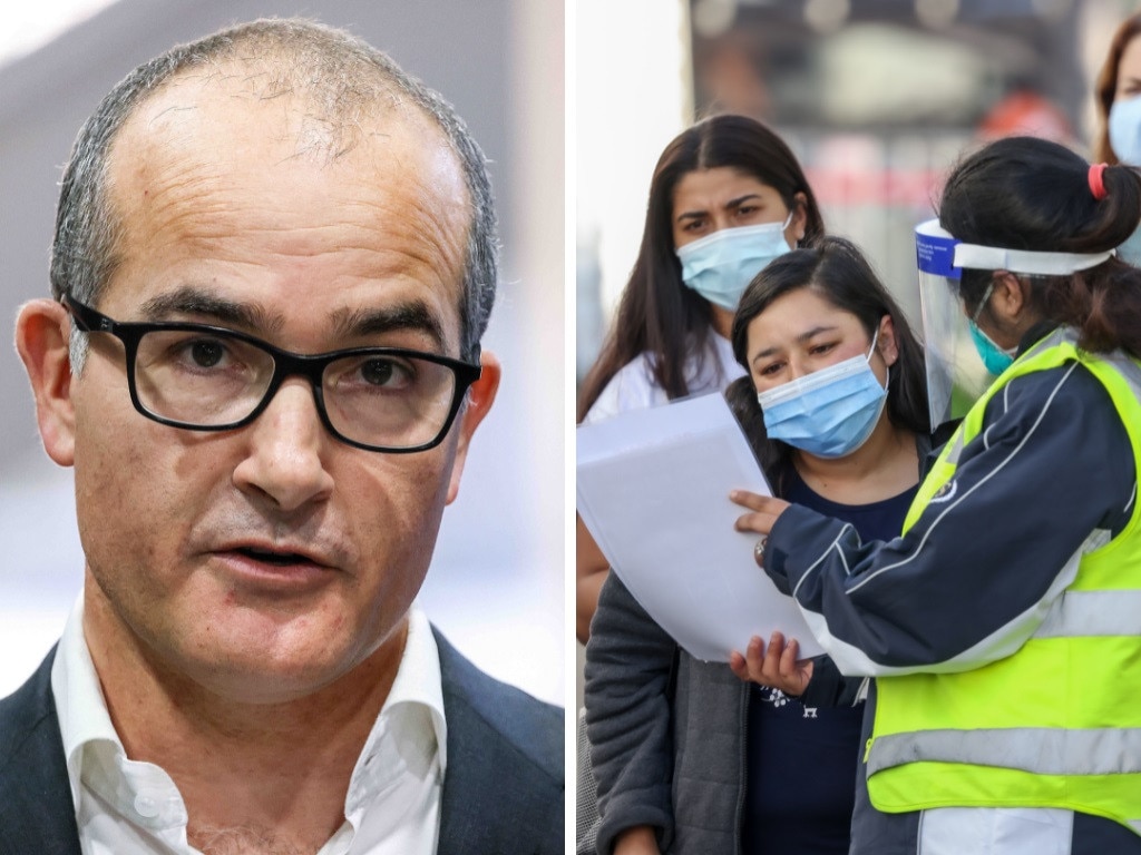 Victoria’s Acting Premier James Merlino has lashed out at ‘despicable’ behaviour in vaccine queues. Picture: Daniel Pockett/Getty Images