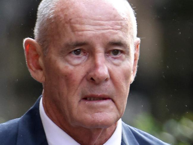 SYDNEY, AUSTRALIA - NewsWire Photos MAY 9, 2022:  Chris Dawson pictured as he arrives at the Supreme Court, Sydney CBD. Ex-Newtown Jets player and school teacher Chris Dawson was charged with murdering his wife Lynette in 1982.Picture: NCA NewsWire / Damian Shaw