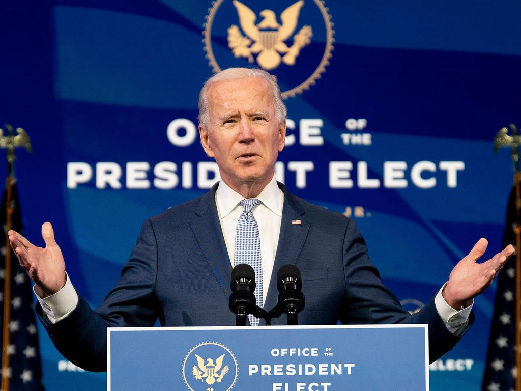 US President-elect Joe Biden was eventually certified as the next US President in the early hours of Thursday morning local time. Picture: Jim Watson/ AFP