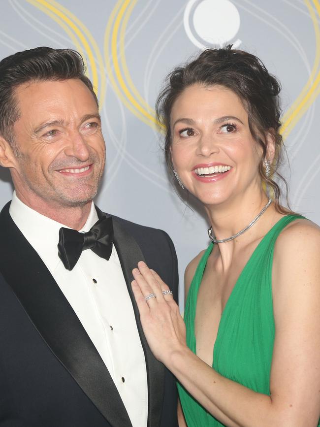 Hugh Jackman and Sutton Foster attend 75th Annual Tony Awards at Radio City Music Hall on June 12, 2022 in New York City. Picture: Bruce Glikas/FilmMagic