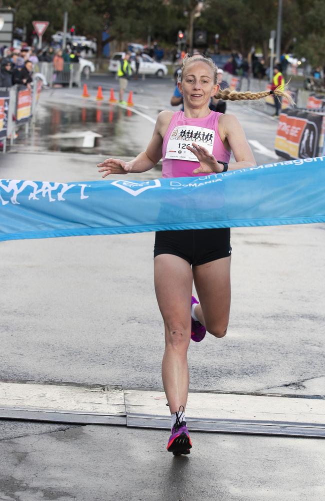 City to Casino Fun Run, Melanie Daniels wins the women's 12km. Picture: Chris Kidd