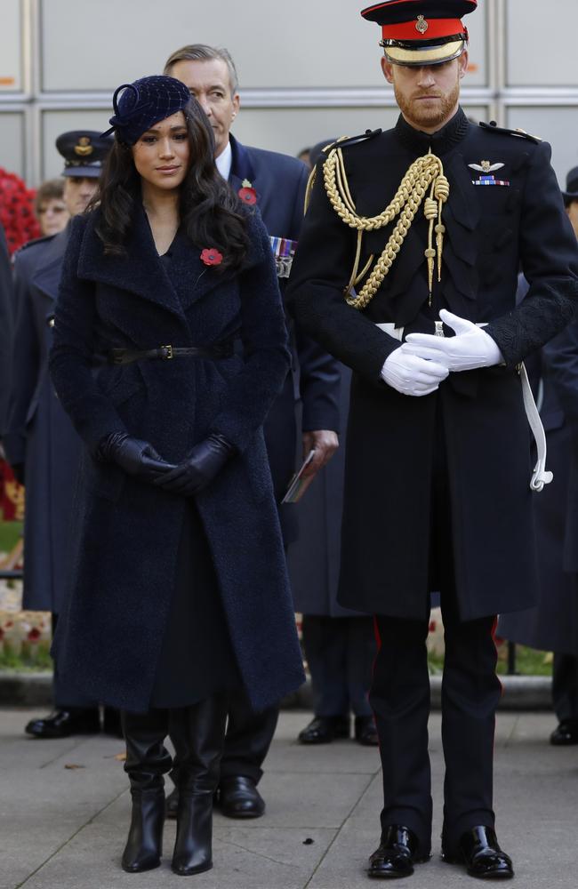 Meghan and Harry paid tribute to the war heroes. Picture: AP Photo/Kirsty Wigglesworth