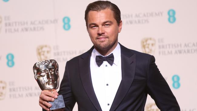 Leonardo DiCaprio already has a BAFTA in the bag. Will he break his Oscar duck today? Picture: AP