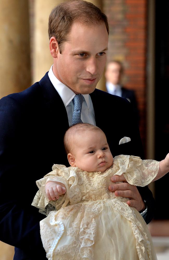 Prince George’s christening in 2013. Picture: Getty Images