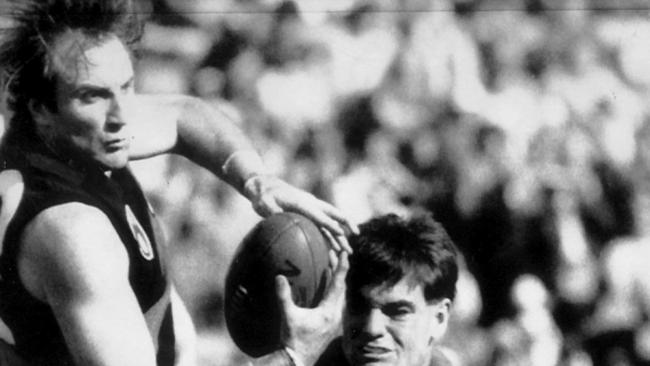 Tim Watson retired before coming back and playing in the Bombers’ 1993 premiership.