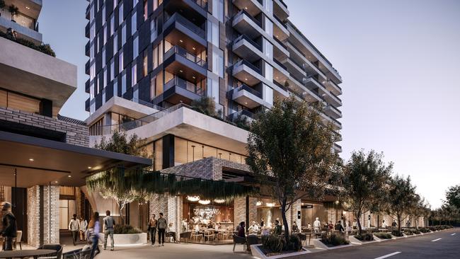 Architect's render of the $250m redevelopment of 88 O'Connell St, North Adelaide. Picture: Commercial &amp; General