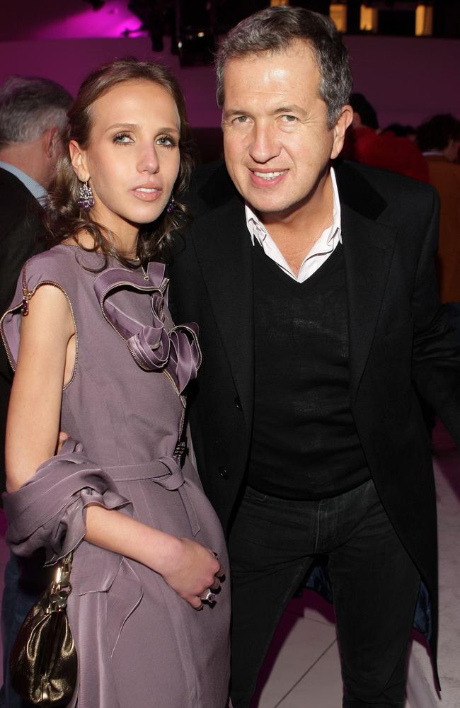 FASHION DESIGNER GIANNI VERSACE AND HIS NIECE ALLEGRA AT THE