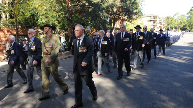 The Epping Anzac Sunday march back in 2013.