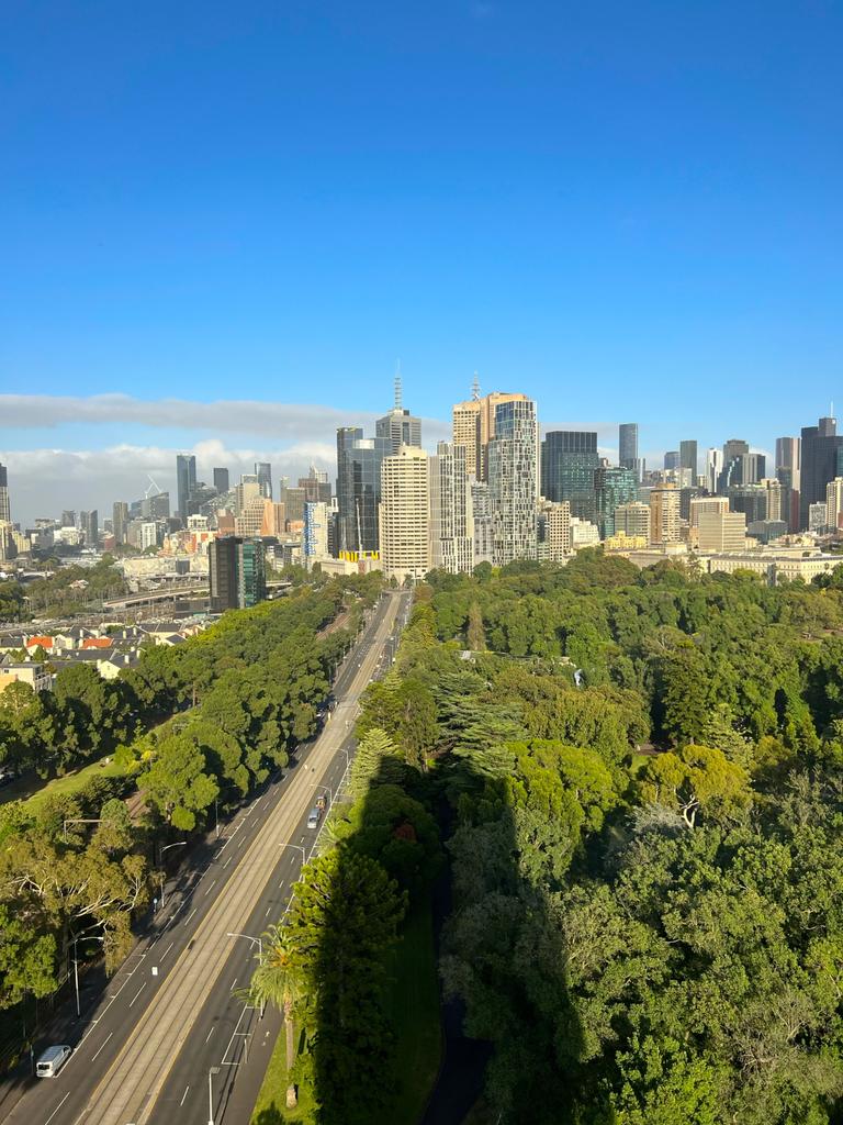 The five-star hotel also overlooks Fitzroy gardens. Picture: news.com.au