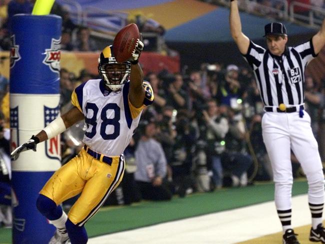 Torry Holt in action for St Louis Rams in 2000.