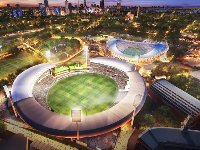 Artist's impression of the proposed plan to transform Allianz Stadium.