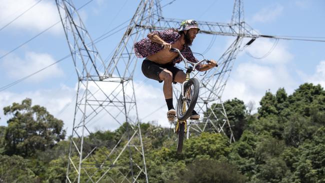 Bike riders photographed riding at the world class bike park in Belrose on Thursday, 10 December 2020. Picture / Monique Harmer