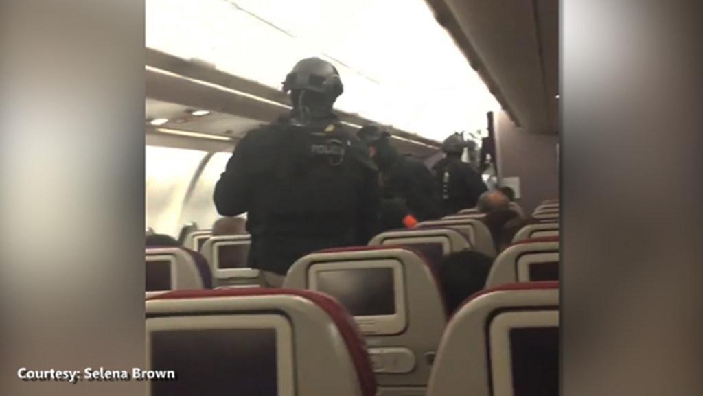 Man dragged off flight by police in Melbourne after threatening to 'blow up the plane'