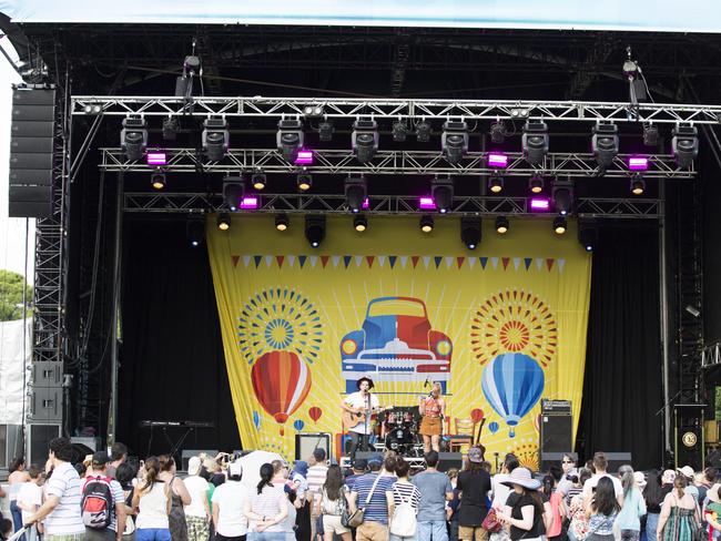 Australia Day entertainment at Parramatta last year.