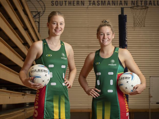 Former Tasmanian state team captains Maddi Hay and Ellie Marshall. Picture: Chris Kidd