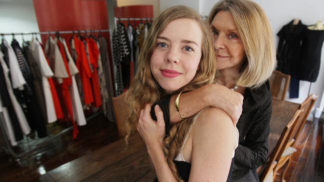 Mother and daughter designers Bianca Spender with Carla Zampatti.