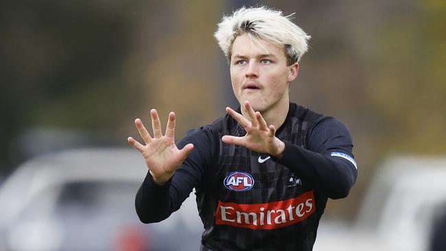 Jack Ginnivan of the Magpies. Photo by Mike Owen/Getty Images