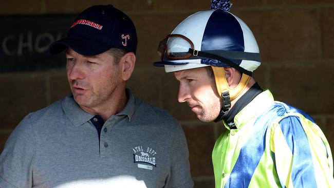 Kris Lees and Hugh Bowman will combine with Intrinsic at Wyong on Tuesday. Picture: Peter Lorimer.
