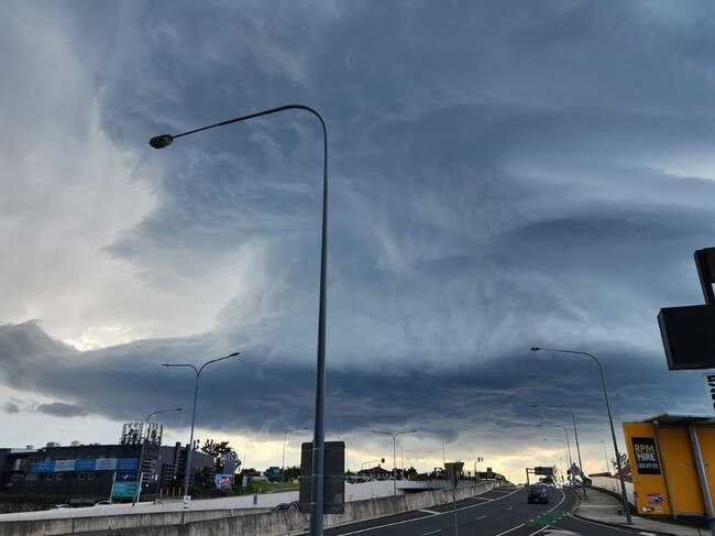 The storm over Macgregor. Picture: Kelly Watt