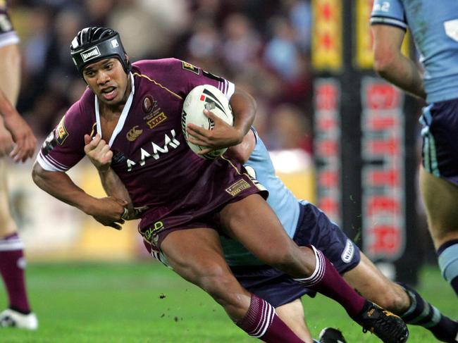 Ty Williams in action during the 2005 Origin series. PicDarren/England sport rugby league