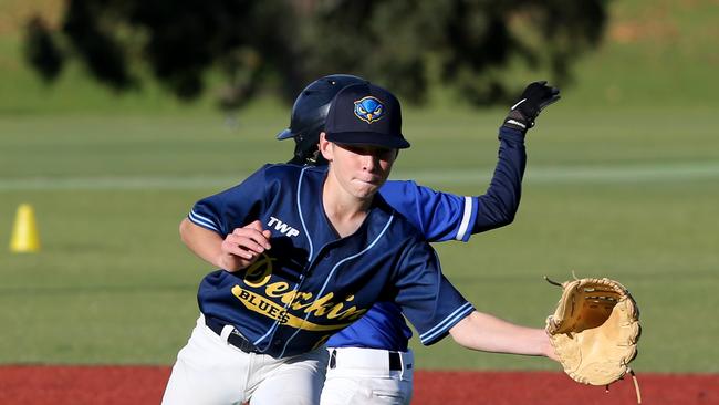 Junior baseball spread - Deakin Blues v Guild-Lara.  Picture: Mike Dugdale