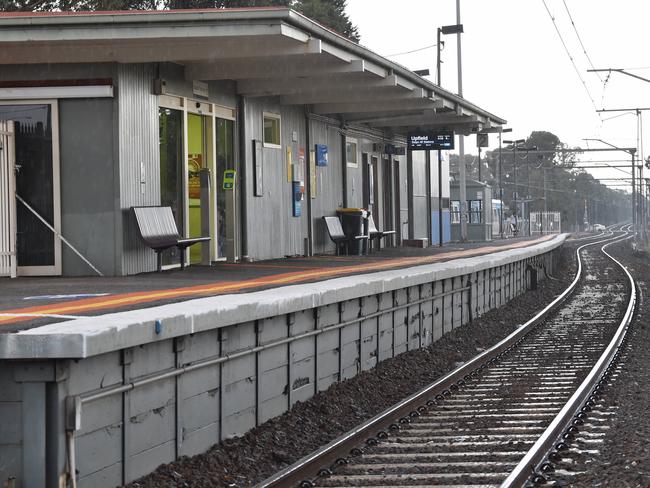 The single track for the Upfield train line begins at Gowrie railway station.