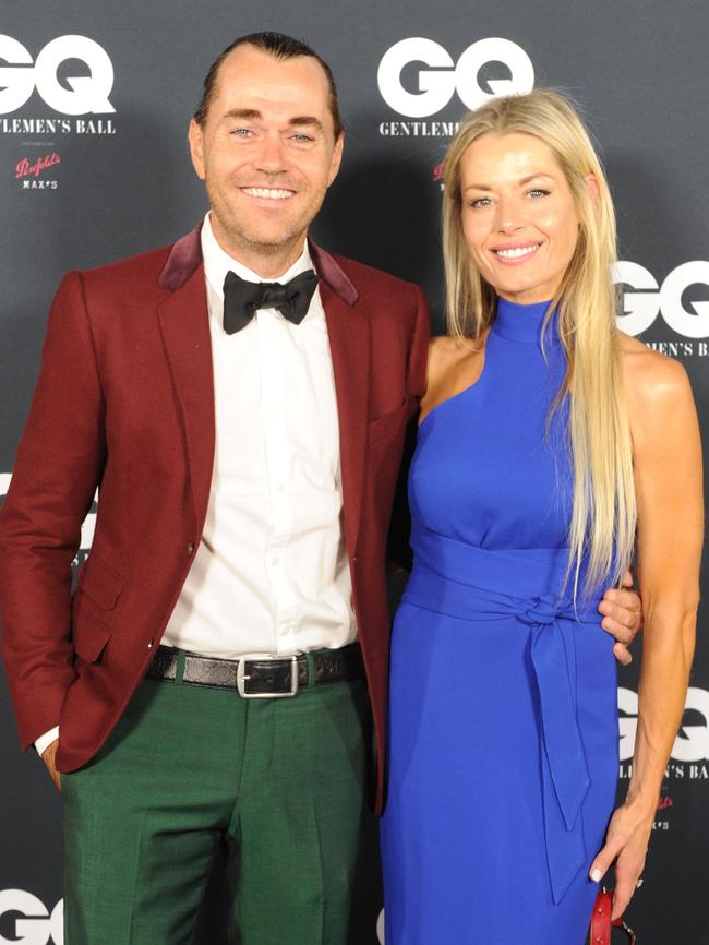 Shannon Bennett and Madeleine West at the GQ Gentlemen's Ball in Melbourne. Picture: Andrew Henshaw