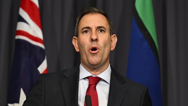 Jim Chalmers spent most of his first term in office blithely assuming the productivity slump was temporary. Picture: NewsWire/Martin Ollman