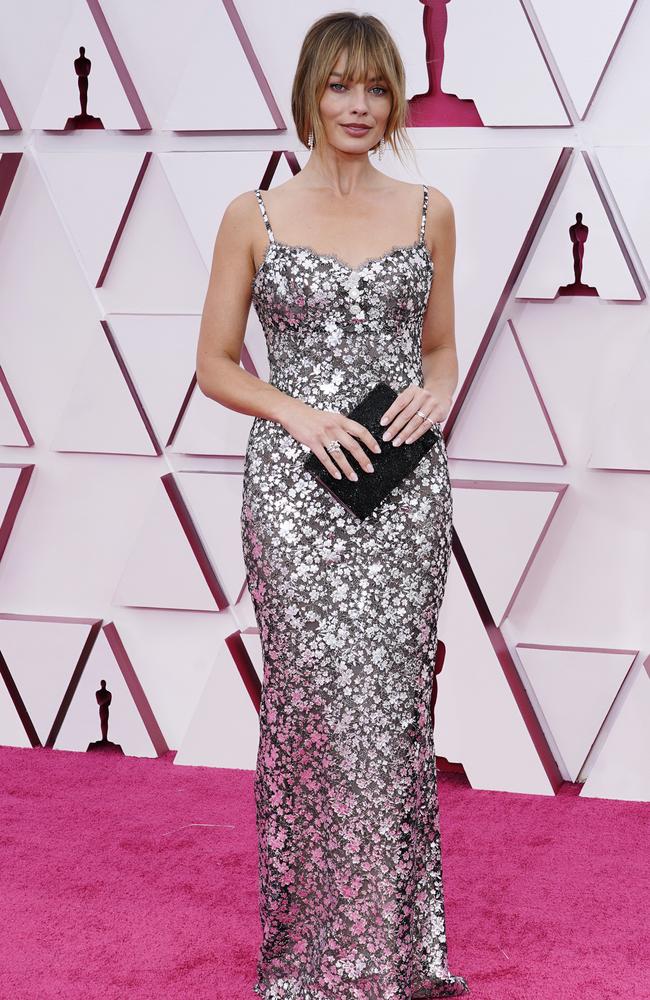 Wearing Chanel, Margot Robbie at the Academy Awards. Picture: Getty Images