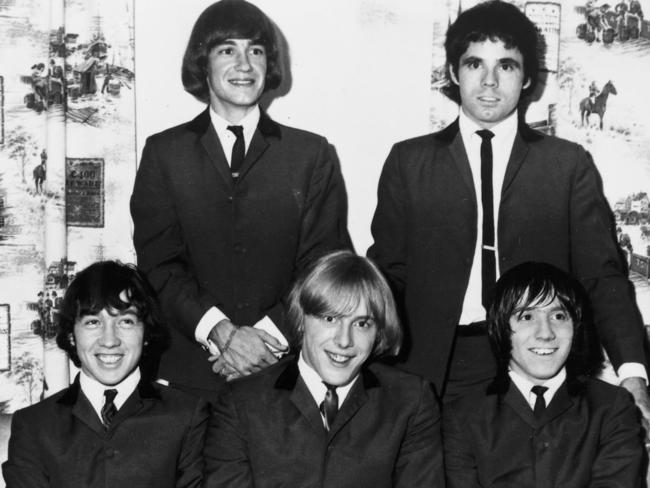 1960s file pic of the Easybeats (L-R) George Young, Dick Diamonde, Harry Vanda, Snowy Fleet &amp; Stevie Wright