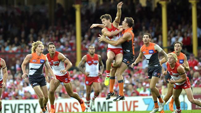 GWS not happy about prospect of playing ‘home’ finals at the SCG. Picture: Jeremy Piper