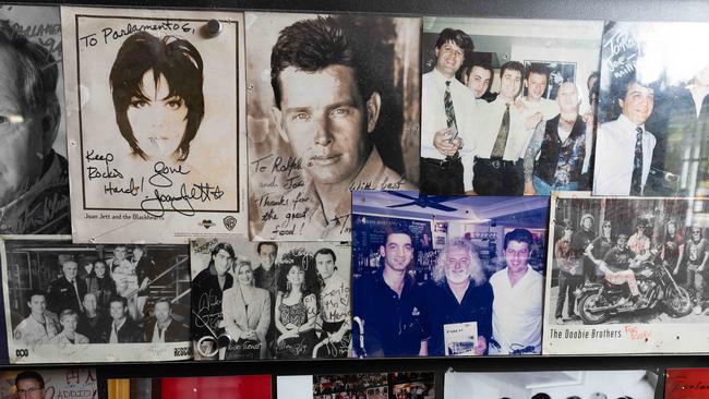 Photos on the wall at the North Tce restaurant Parlamento. Pictured on Tuesday 11th Feb 2025. Picture: Ben Clark