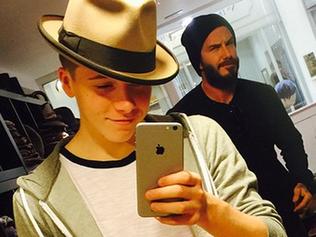 "Trying hats on" Picture: Brooklyn Beckham/Instagram