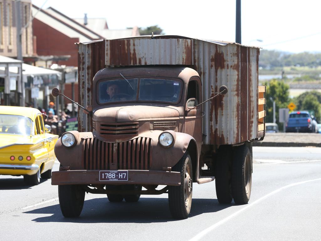 The annual Queenscliff Rod Run may have been called off this weekend, but rev heads still flocked to the town for an "unofficial" meet. Picture: Mike Dugdale