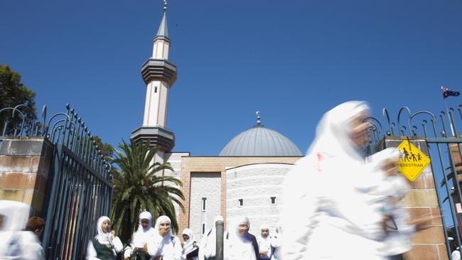 Students leave Malek Fahd Islamic School in Greenacre. Photo: File