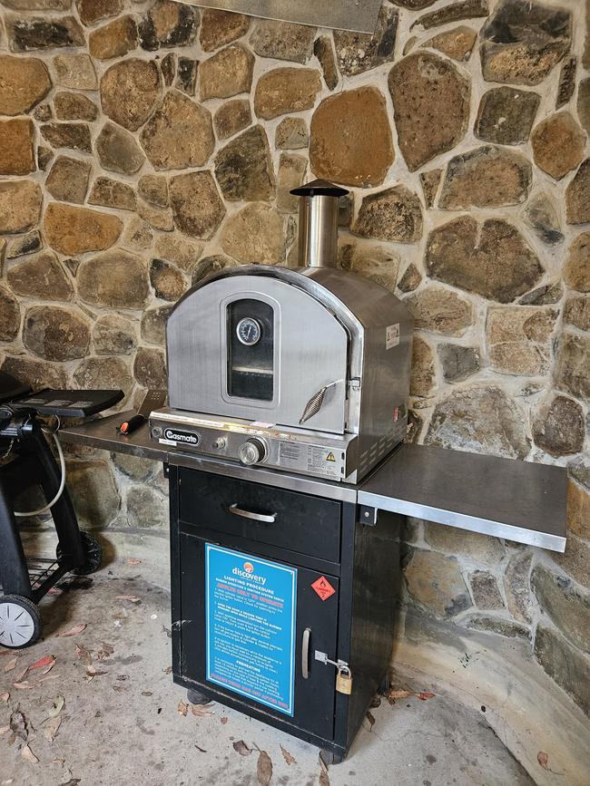 The pizza ovens are the perfect touch for family dinner.