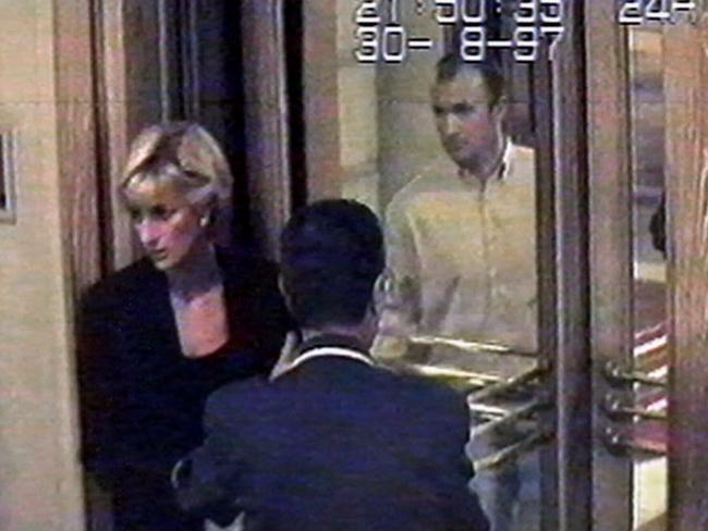 Diana at the Hotel Ritz in Paris shortly before she was killed in a car crash.