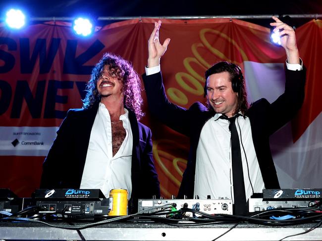 Adam Hyde and Reuben Styles of Peking Duk will perform at the Caulfield Spring Finale on the final weekend of November. Picture: Brendon Thorne/Getty Images for SXSW Sydney