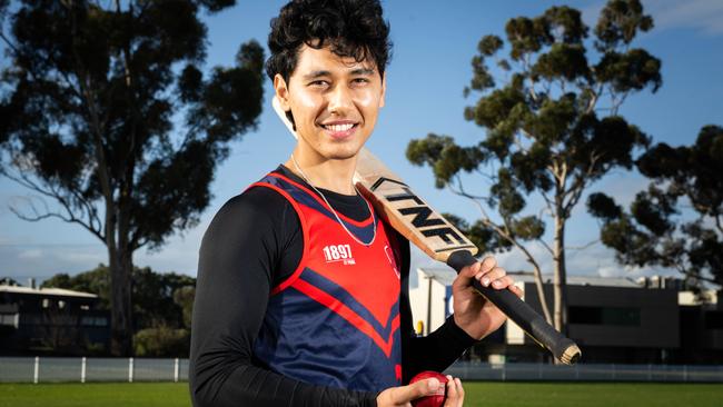 East Torrens recruit Jerrssis Wadia at the club’s Campbelltown Oval headquarters. Picture: Morgan Sette