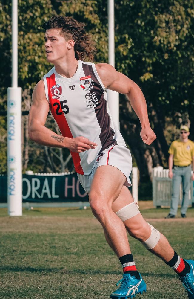 Morningside QAFL player Deklan Wille. Picture: Brooke Sleep Media